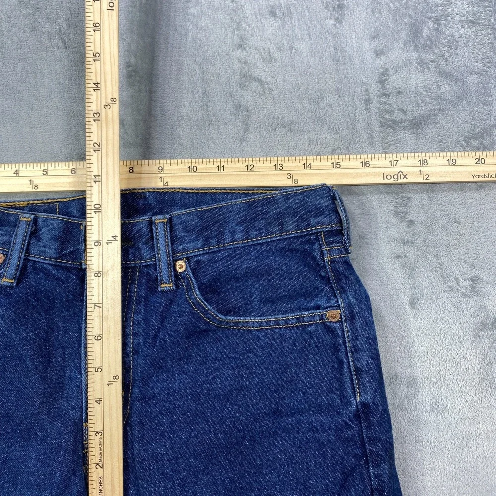 Levis 505 Jeans Mens Fits 30x32 Blue Cotton Denim Straight Leg Chore Stone Wash